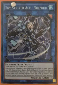 YuGiOh Sky Striker Ace - Shizuku Super Rare 1st Edition DASA-EN028 - Image 1