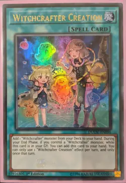 YuGiOh Witchcrafter Creation Ultra Rare 1st Edition DUOV-EN096 NM - Image 1