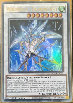 YuGiOh Windwitch - Diamond Bell Ultra Rare 1st Edition BLVO-EN043 NM - Image 1