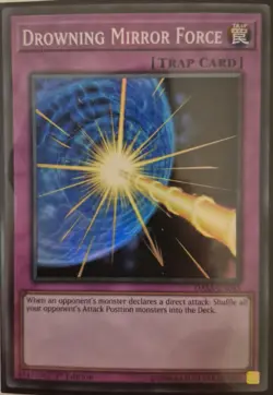 YuGiOh Drowning Mirror Force Super Rare 1st Edition DASA-EN45 - Image 1