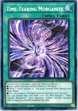Time-Tearing Morganite - MP24-EN088 - Prismatic Secret Rare 1st Edition Yugioh - Image 1