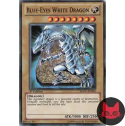 Yugioh Blue-Eyes White Dragon SDDC-EN004 Common 1st Edition LP - Image 1