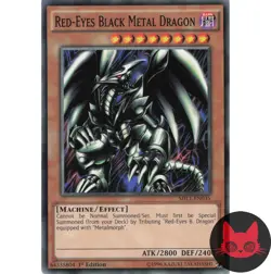 Yugioh Red-Eyes Black Metal Dragon MILI-EN035 Common 1st Edition NM - Image 1