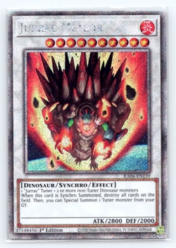 Jurrac Meteor - RA04-EN139 - Platinum Secret Rare - 1st Edition Yugioh - Image 1