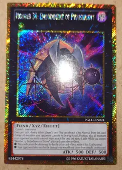 PGLD-EN024 Number 31: Embodiment Of Punishment Secret mixed editions Yugioh Card - Image 3