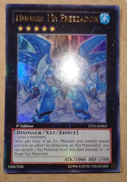 Number 19: Freezadon ZTIN-EN003 Ultra Rare 1st Edition YuGiOh Card - Image 1