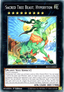 Sacred Tree Beast, Hyperyton - BLVO-EN047 - Super Rare - 1st Edition - Yugioh - Image 1