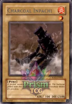 Charcoal Inpachi rare SOD-EN001 Yugioh - Image 1