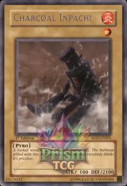 1st ed Charcoal Inpachi rare SOD-EN001 Yugioh - Image 1
