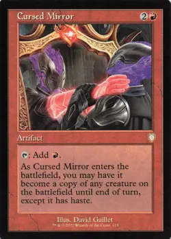 Cursed Mirror (Retro Frame) #115 (NM) Brothers' War BRC Magic MTG - Image 1