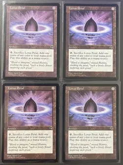 Lotus Petal (x4) - Lightly Played - Magic the Gathering - Tempest - Image 1