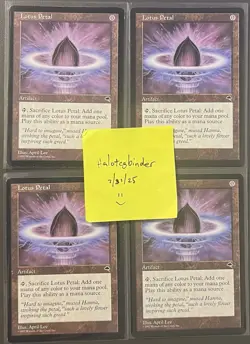 Lotus Petal (x4) - Lightly Played - Magic the Gathering - Tempest - Image 2