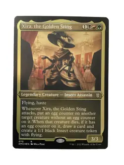 MTG DMC: Xira, The Golden Sting (Legendary Creature) Etched Foil Rare 070 - Image 1