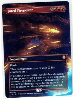 Fated Firepower 297 - MTG Avatar The Last Airbender - Borderless Foil - NM - Image 1