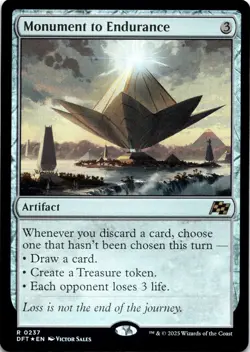 Monument to Endurance FOIL Aetherdrift Magic MTG NM - Image 1