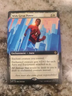 With Great Power... (Extended Art) 248 MTG Marvel's Spider-Man Non-Foil NM/M - Image 1