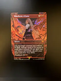 MTG Final Fantasy English Nibelheim Aflame Borderless 0339 Foil - Image 1