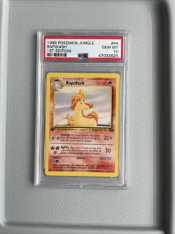 1999 Pokemon Jungle Rapidash 1st Edition #44 PSA 10 - Image 3