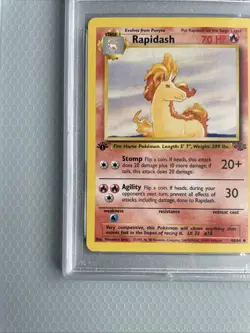 1999 Pokemon Jungle Rapidash 1st Edition #44 PSA 10 - Image 4