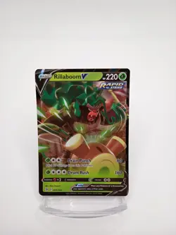 Pokemon TCG Fusion Strike Rillaboom V 22/264 Ultra Rare NM/MINT - Image 1