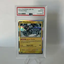 2023 POKEMON OBF EN-OBSIDIAN FLAMES #070 THUNDURUS PSA 10 - Image 1