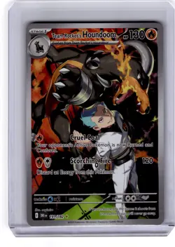 Pokemon TCG Team Rockets Houndoom 191/182 Illustration Rare! - Image 1