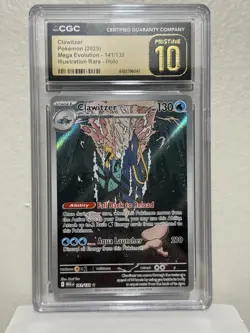 Clawitzer 141/132 CGC Pristine 10 Mega Evolutions Graded Pokemon TCG Card - Image 1