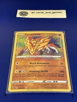 Zamazenta 102/185 Amazing Rare Holo SwSh04: Vivid Voltage - Pokemon TCG - Image 1