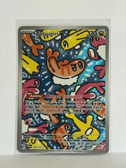 Pokemon TCG Tatsugiri Twilight Masquerade Illustration Rare Card 186/167 - Image 1