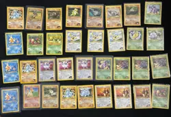 WOTC Pokemon Gym Heroes & Challenge Lot - 34 Cards - Brock Erika Koga Blaine - Image 1