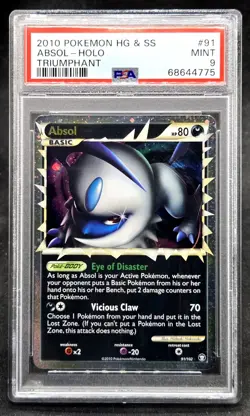 PSA 9 Absol Holo 91/102 Prime Triumphant 2010 - Pokemon TCG - Image 1