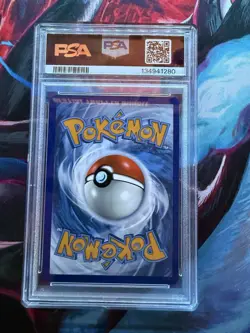 Pokemon TCG Team Rockets Meowth 203/182 Gem Mt PSA 10 Illustration Rare - Image 2