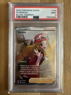 Serena - 193/195 - Pokemon Silver Tempest Sword & Shield Full Art Card PSA 9 - Image 1