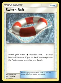 2018 Light Played Pokemon Switch Raft 062/70 Dragon Majesty English - Image 1