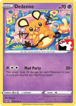 Dedenne 078/189 Prize Pack Series Cards 1 - Holofoil - NM - Pokemon TCG - Image 1