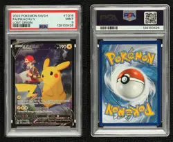 Full Art - Pikachu V Pokemon Sword & Shield Lost Origin Trainer Gallery PSA 9 - Image 3