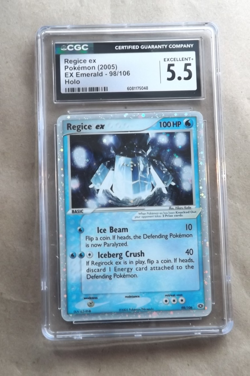 2005 Pokemon Regice EX Emerald Holo Rare #98 CGC GRADED EXCELLENT + 5.5 - Image 1