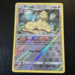Pokemon TCG Persian 148/214 SM - Unbroken Bonds Rare Reverse Holo - Image 1