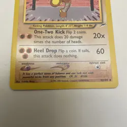 Bundle! Hitmonchan, Hitmonlee, Hitmontop! Neo Destiny Set Pokemon Cards - Image 3