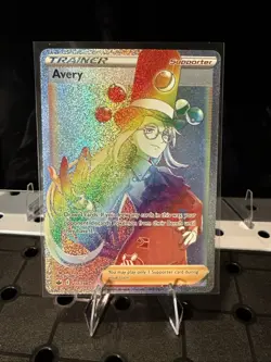 Avery Full Art Trainer Rainbow Ultra Rare 211/198 Chilling Reign Pokemon TCG - Image 1
