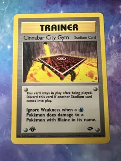 Vintage 1st Edition Pokemon Cinnabar City Gym Challenge Uncommon Card 113/132 - Image 2