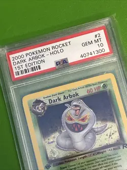 PSA GRADE 10 POKEMON ROCKET DARK ARBOK - HOLO #2 - 1ST EDITION - GEM MINT WOTC - Image 5
