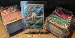 Pokemon TCG Phantasmal Flames Meowth 106/094 IR & 100 Card Lot W/ Double Rare EX - Image 1