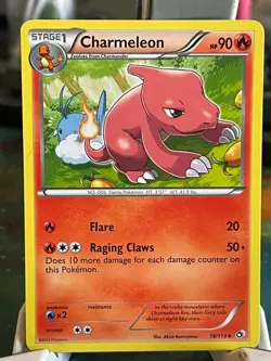 POKEMON CHARMELEON 18/113 UNCOMMON LEGENDARY TREASURES NM CARD - Image 1