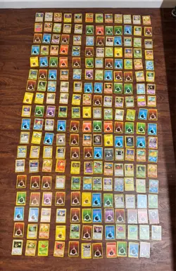 Large Vintage Pokemon Card Lot of 215 Cards. From 90s to early 2000s Some Holo - Image 1