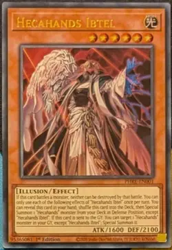 Yugioh! Hecahands Ibtel, PHRE-EN001, Ultra Rare, 1st Edition - Image 1