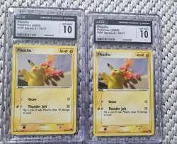 Pikachu Pop Series 2 Regular Card 016/017, CGC Gem Mint 10 - Image 1