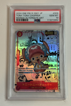 PSA 10 Chopper EB-01-006 Manga Alt Art Japanese ONE PIECE Card US SELLER - Image 1
