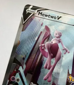 Pokemon GO TCG Mewtwo V 072/078 Alternate Alt Full Art Holo Foil NM Card 2022 - Image 2