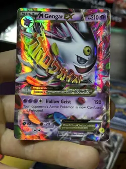 #2 M Gengar EX XY166 Black Star Promo 2016 SHINY Holo Rare Pokemon Card TCG - Image 3
